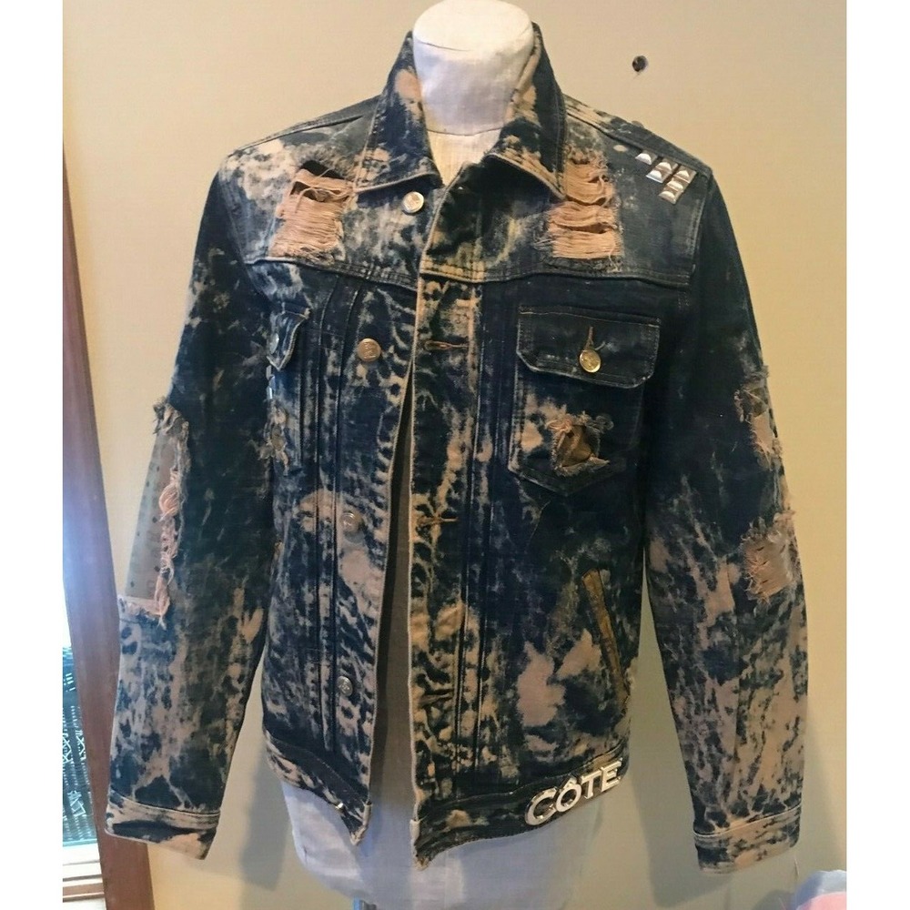 Cote De Nuits Premium Men's Medium Denim Jacket New With Tags
